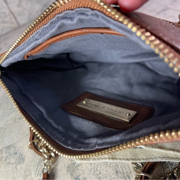 Olivia Harris Moto Chain Mio Black Leather Cross Body Bag - Picture 12 of 16